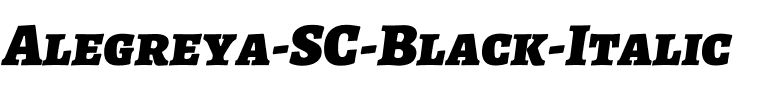 Alegreya SC Black Italic.ttf