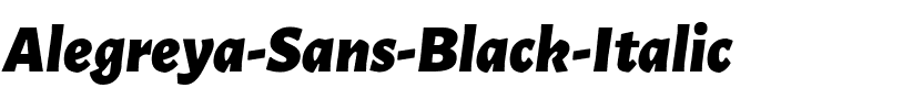 Alegreya Sans Black Italic.ttf