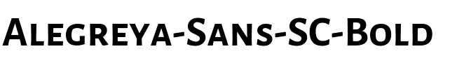 Alegreya Sans SC Bold.ttf