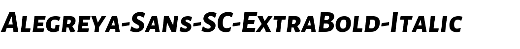 Alegreya Sans SC ExtraBold Italic.ttf