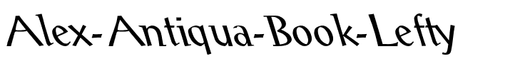 Alex-Antiqua-Book Lefty Regular.ttf