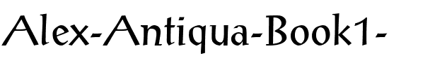 Alex-Antiqua Book.ttf