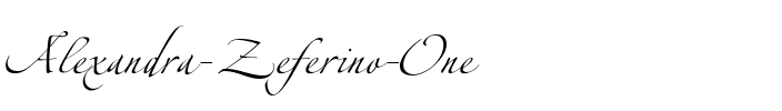 Alexandra Zeferino One Regular.ttf