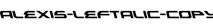 Alexis Leftalic Italic.ttf