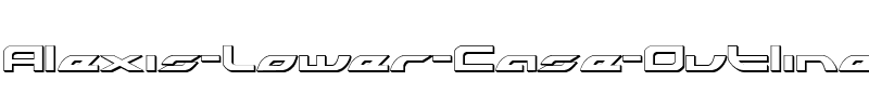 Alexis Lower Case Outline Lower Case Outline.ttf