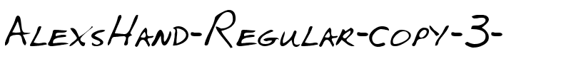 AlexsHand Regular.ttf