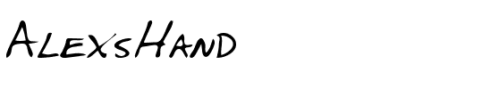 AlexsHand Regular.ttf