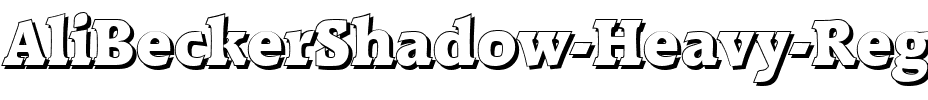 AliBeckerShadow-Heavy Regular.ttf