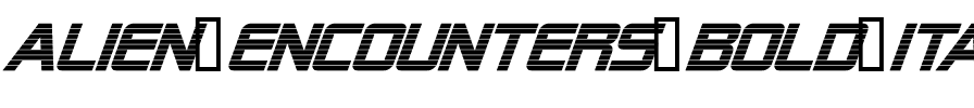 Alien Encounters Bold Italic.ttf