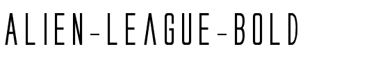Alien League Bold Bold.ttf