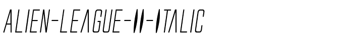 Alien League II Italic Italic.ttf