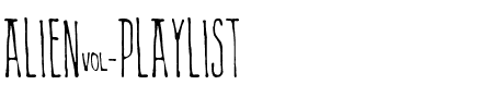 Alien Playlist Regular.ttf