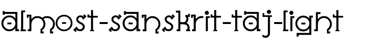 Almost Sanskrit Taj Light Normal.ttf