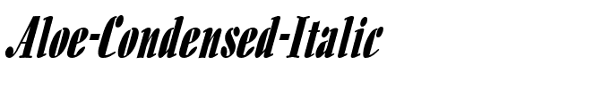 Aloe-Condensed Italic.ttf