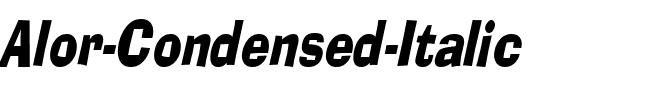 Alor Condensed Italic.ttf
