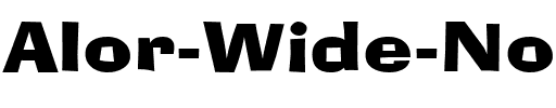 Alor Wide Normal.ttf