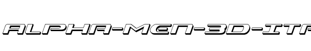 Alpha Men 3D Italic Italic.ttf