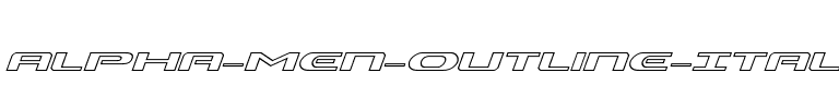 Alpha Men Outline Italic Outline Italic.ttf