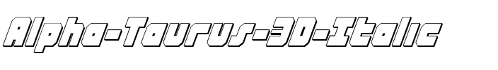 Alpha Taurus 3D Italic 3D Italic.ttf