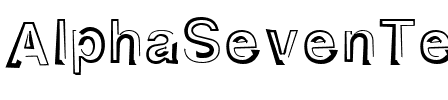 AlphaSevenTeen AlphaSevenTeen.ttf