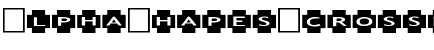 AlphaShapes crosses Normal.ttf