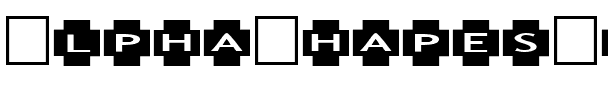 AlphaShapes crosses Normal.ttf