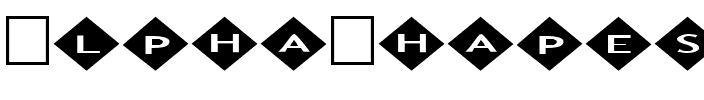 AlphaShapes diamonds 2 Normal.ttf