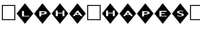 AlphaShapes diamonds Normal.ttf