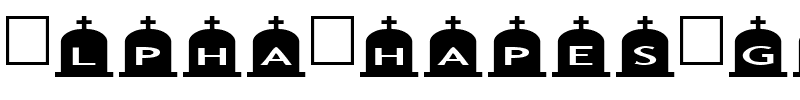 AlphaShapes gravestones 3 Normal.ttf
