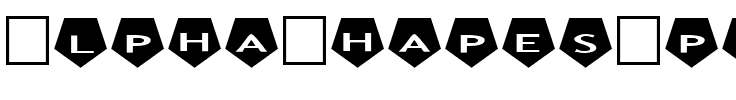 AlphaShapes pentagons 2 Normal.ttf