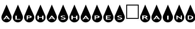 AlphaShapes raindrops Normal.ttf