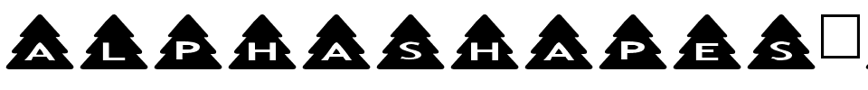 AlphaShapes xmas trees Normal.ttf