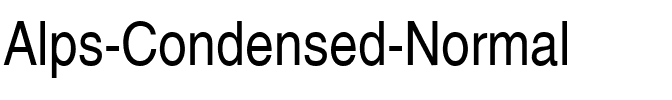 Alps-Condensed Normal.ttf