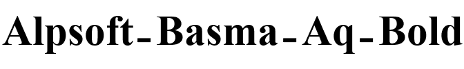 Alpsoft Basma Aq Bold.ttf