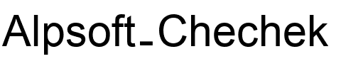 Alpsoft-Chechek Regular.ttf