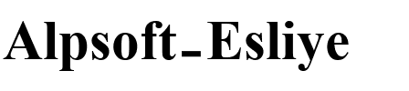 Alpsoft Esliye Regular.ttf