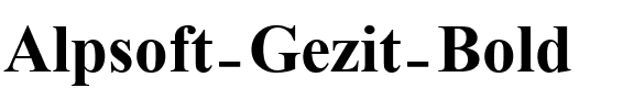 Alpsoft Gezit Bold.ttf