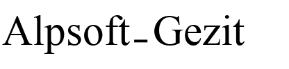 Alpsoft Gezit Regular.ttf