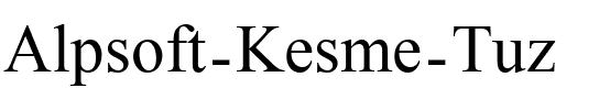 Alpsoft Kesme Tuz Regular.ttf