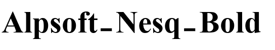 Alpsoft Nesq Bold.ttf