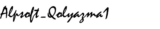 Alpsoft-Qolyazma1 Regular.ttf