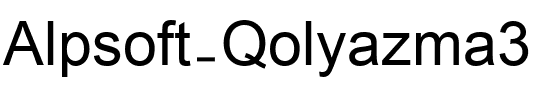 Alpsoft-Qolyazma3 Regular.ttf