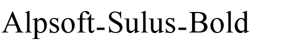 Alpsoft Sulus Bold.ttf