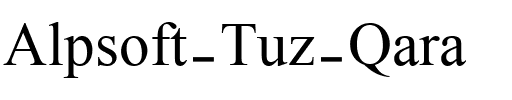 Alpsoft Tuz Qara Regular.ttf