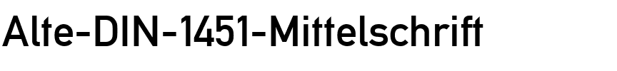 Alte DIN 1451 Mittelschrift Regular.ttf