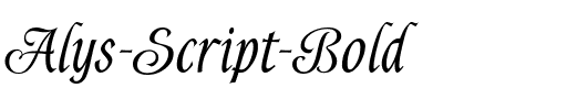 Alys Script Bold Regular.ttf
