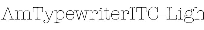 AmTypewriterITC Light.ttf