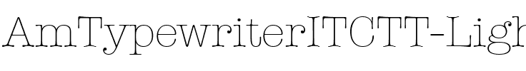AmTypewriterITCTT Light.ttf