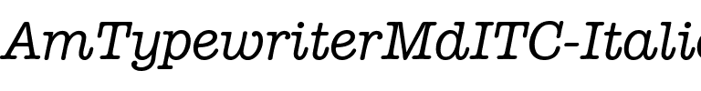 AmTypewriterMdITC Medium Italic.ttf