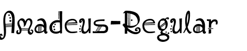 Amadeus Regular Amadeus Regular.ttf